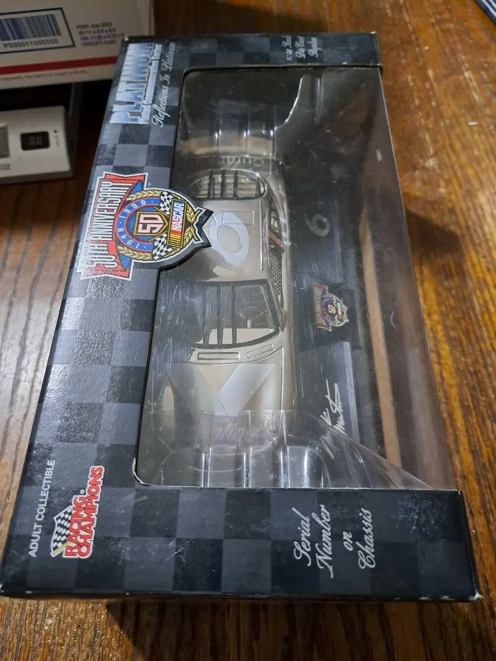 Vintage 98 Racing Champions Platinum Plated Nascar 50th Mark Martin Die Cast Car